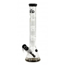 Бонг скляний Grace Glass Black Triple Tree-Arm Percolator H:40 SG:29.2/18.8mm  d:50mm