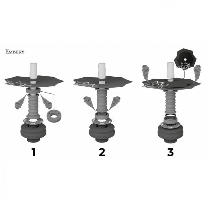 Кальян Embery Mini Mono - Flip Lime оптом - 41170