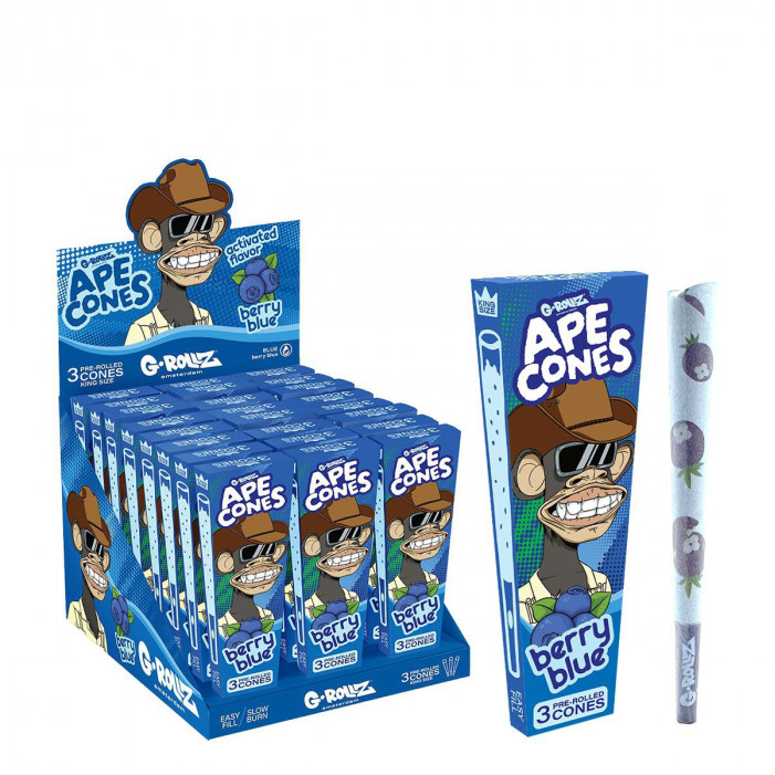 Блант  G-ROLLZ  Ape Cones "Berry Blue" - 3 Pop Cones оптом - 89448