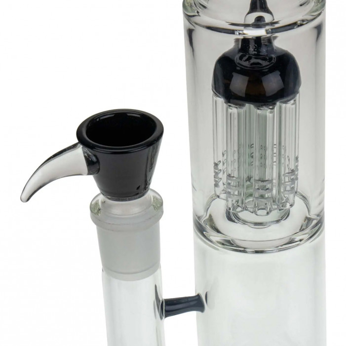 Бонг склянний Grace Glass Limited Edition Black Barrel Bong H:42cm D:55mm Socket:18,8cm TH:5mm оптом - 88113