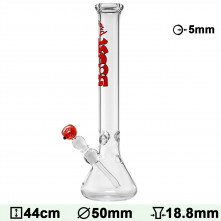 Бонг скляний BOOST PRO Beaker Black H:44cm - Ø:50mm - SG:18.8mm