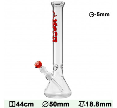 Бонг скляний BOOST PRO Beaker Black H:44cm - Ø:50mm - SG:18.8mm оптом - 88105
