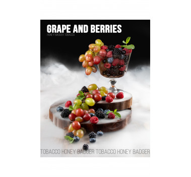 Тютюн для кальяну Honey Badger Grape and Berries (Виноград-ягоди), Mild 40гр оптом - 109