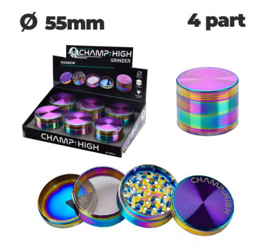 Гріндер металевий CHH METAL RAINBOW GRINDER D:55 mm 4 LAY оптом - 89404