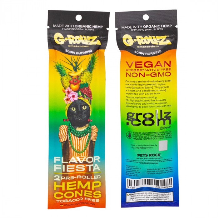 Конус G-ROLLZ - 2x Multifruit Flavored Pre-Rolled Hemp Cones оптом - 89424