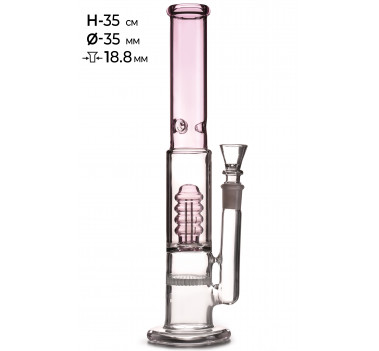 Бонг скляний MISTIQ H:35cm - Ø:35mm-SG:18.8mm оптом - 89531