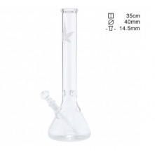 Бонг скляний Leaf Beaker H:35cm - Ø:40mm - SG:14.5mm