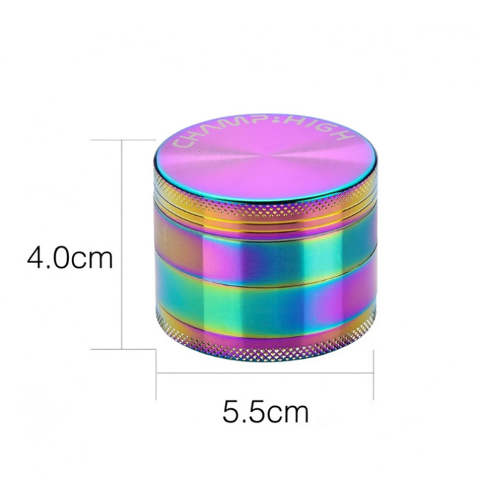 Гріндер металевий CHH METAL RAINBOW GRINDER D:55 mm 4 LAY оптом - 89404