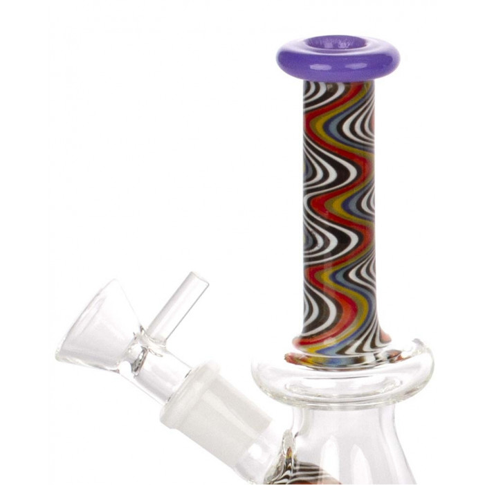 Бонг скляний Amsterdam Limited Edition Mixed Bubbler H:16 SG:14,5 d:25mm оптом - 88115