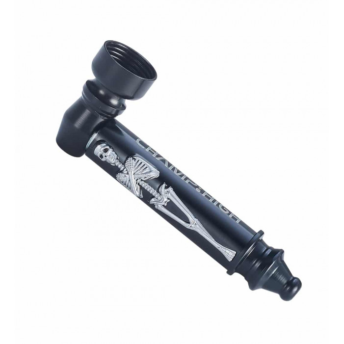 Трубка чорна CHAMP HIGH BLACK SKELETON PIPE DL12 оптом - 89483