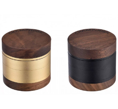 Гріндер деревяний CHAMP HIGH ROUND WOODEN GRINDER 62MM оптом - 89453