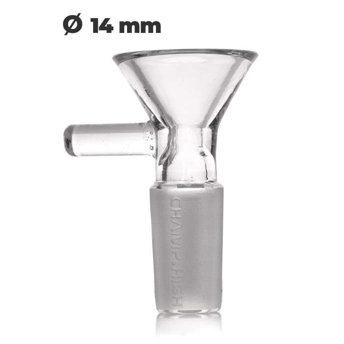 Ведерко стеклянное с малым отверстием CHAMP HIGH BONG BOWL D:14mm оптом - 89396